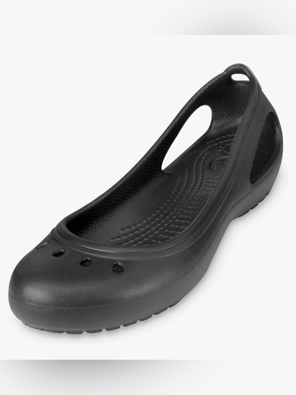 Crocs Women's Kadee Ballet Flats, Black, Comfort, Arch Support, Sz 7